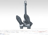 1/96 Royal Navy Byers Stockless Anchor 75cwt 3d printed 3d render showing product detail