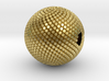Fibonacci Sphere - brass 3d printed 