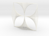Shape Wired Parabolic Curve Art  Clover Square BV1 3d printed 