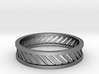 Banded Silver Ring 3d printed 