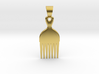 Afro comb [pendant] 3d printed 