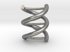 Nuclear DNA pendant necklace 3d printed natural silver pendant necklace