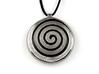 Spiral Pendant 3d printed Stainless Steel