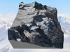 Jungfrau Map, Swiss Alps 3d printed 