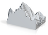 Model of Mount Everest 3d printed 