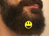 Smile for beard - front wearing 3d printed 