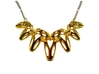 SharpSpikes Necklace 3d printed Polished Brass