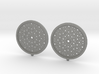 Quasicrystals Diffraction Pattern Pendant - earrin 3d printed 
