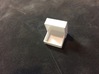 Miniature Gift Box 1 inch Square by 1/4 inch deep 3d printed with cover tilted and Nested