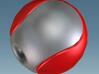 C sphere pendant half a tennis ball 3d printed 