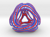 Looped Tetrahedron colored 3d printed 