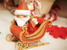 sleigh Santa Claus 3d printed 