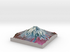 Mount St. Helens (Pre-1980) False Color: 8"x8" 3d printed 