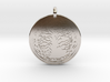 Sacred Tree Of Life Round Pendant 3d printed 