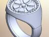 Gear Signet Ring 3d printed 