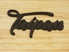 "TAIPAN" rear badge 3d printed Printed in Black Plastic