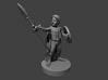 Halfling Light Cleric with a Spear and Shield 3d printed 