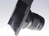 ZUIKO mFT 8mm f1.8 filterholder 3d printed Filterholder mounted on lens (lens and filter not included)