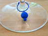 14x Ladybug Wine Charms 3d printed Blue ladybug wine charm on glass stem