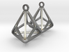 Triakis Tetrahedron Earrings 3d printed 