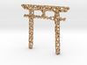 voronoi torii gate pendant 3d printed 
