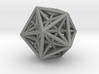 Icosahedron & Dodecahedron Struts Connected 3d printed 