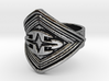 Cross signet Ring  3d printed 