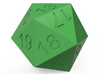 Giant 20 sided Dice Icosahedron 3d printed 