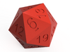 20 Sided Dice Normal size Icosahedron  3d printed 