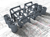 1/120 Royal Navy Small Depth Charge Racks x2 3d printed 3D render showing product detail