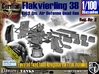 1/100 Kriegsmarine Flakvierling 38 Set001 3d printed 