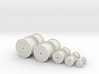 HO Scale Cable Reels Assorted 3d printed 