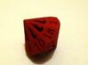 18 Sided Die - Large 3d printed 18 Sided Die in red strong & flexible - view 2