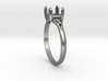 celtic trinity ring-princess cut-5x5-size 6.5 3d printed 