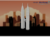 Petronas Towers - Kuala Lumpur (1:4000) 3d printed 