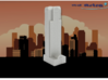 Comerica Bank Tower - Dallas (1:4000) 3d printed 