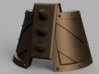 Small Knights - Hazard Striped Ankle Plate 3d printed Render of the Hazard Ankle Plate