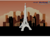Eiffel Tower - Paris (1:4000) 3d printed 