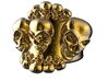 Multi Skulls Ring For Bikers And Lovers Can Be Per 3d printed 