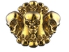 Multi Skulls Ring For Bikers And Lovers Can Be Per 3d printed 