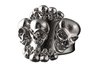 Multi Skulls Ring For Bikers And Lovers Can Be Per 3d printed 