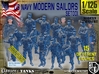 1/125 USN Modern Sailors Set001 3d printed 