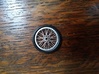 Drag wheel and tire 1/24 scale 3d printed 