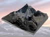Matterhorn / Monte Cervino Map: 9" (22.8 cm) 3d printed 