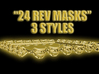 24 Rev masks 3d printed 