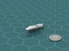 Galimek Heavy Cruiser 3d printed Render of the model, with a virtual quarter for scale.