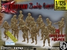 1/125 Army Zombies Set001 3d printed 