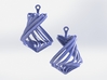 wave earrings 3d printed 