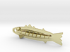 jewelry pendant minnow with tail 3d printed 