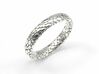 Elipsis Skin Ring 3d printed coolsilver wedding band